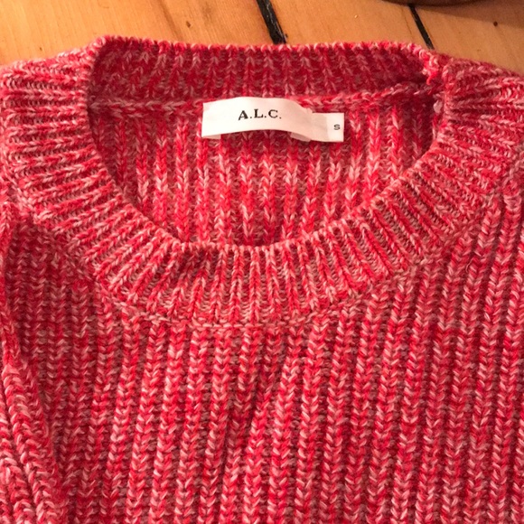 A.L.C. Webster cashmere cotton red sweater - Picture 5 of 6